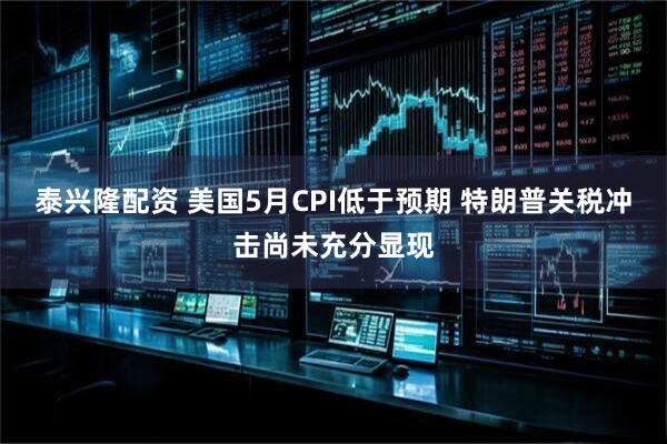 泰兴隆配资 美国5月CPI低于预期 特朗普关税冲击尚未充分显现