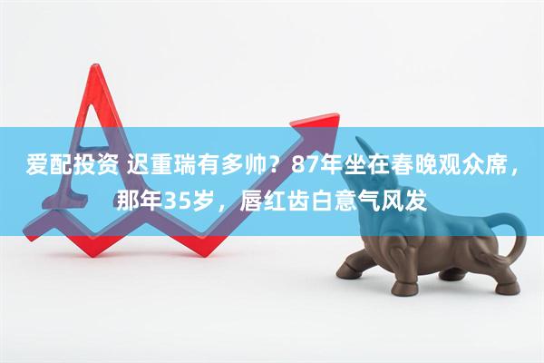 爱配投资 迟重瑞有多帅？87年坐在春晚观众席，那年35岁，唇红齿白意气风发